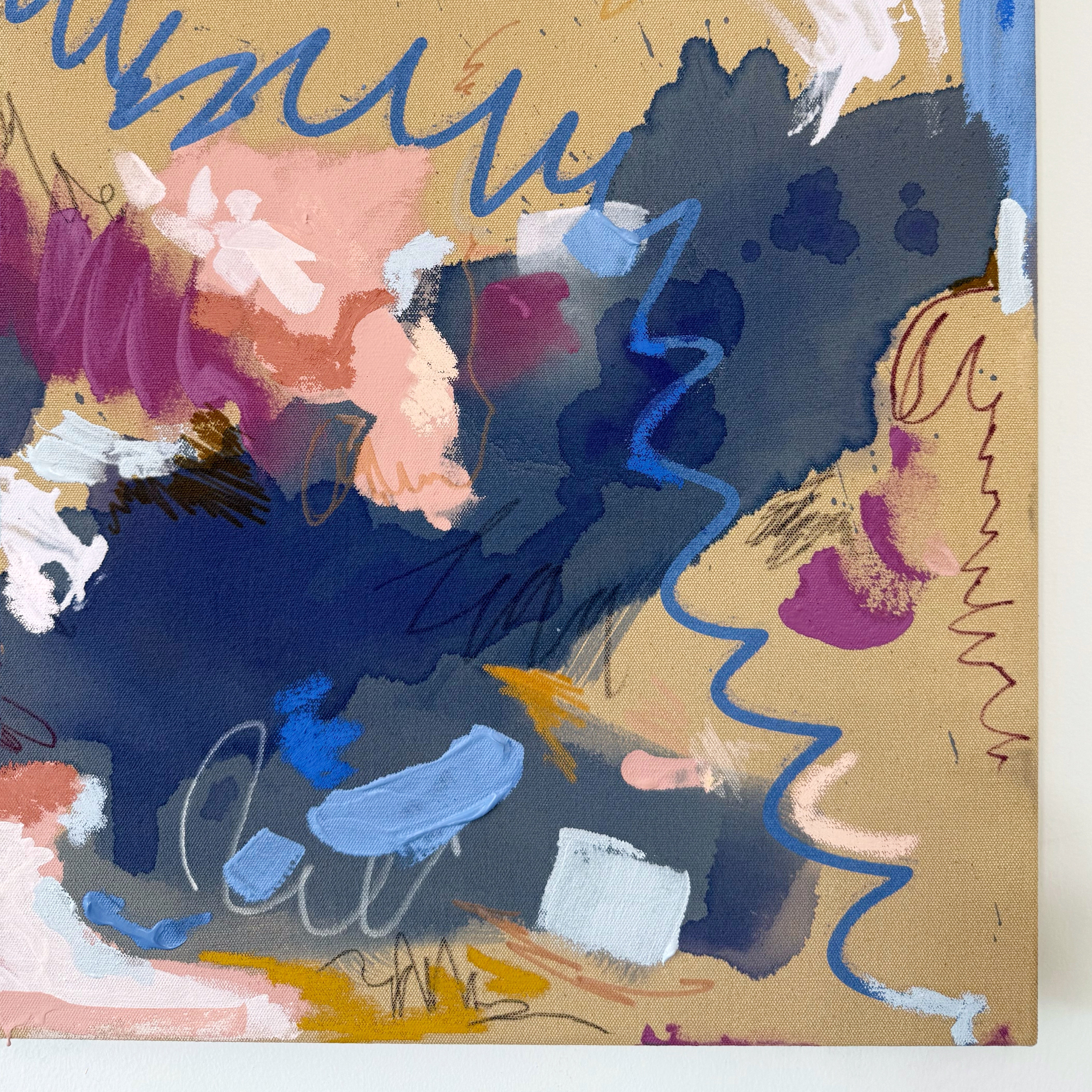 What Has Been 20" x 30" – Acrylic and mixed media abstract painting on canvas