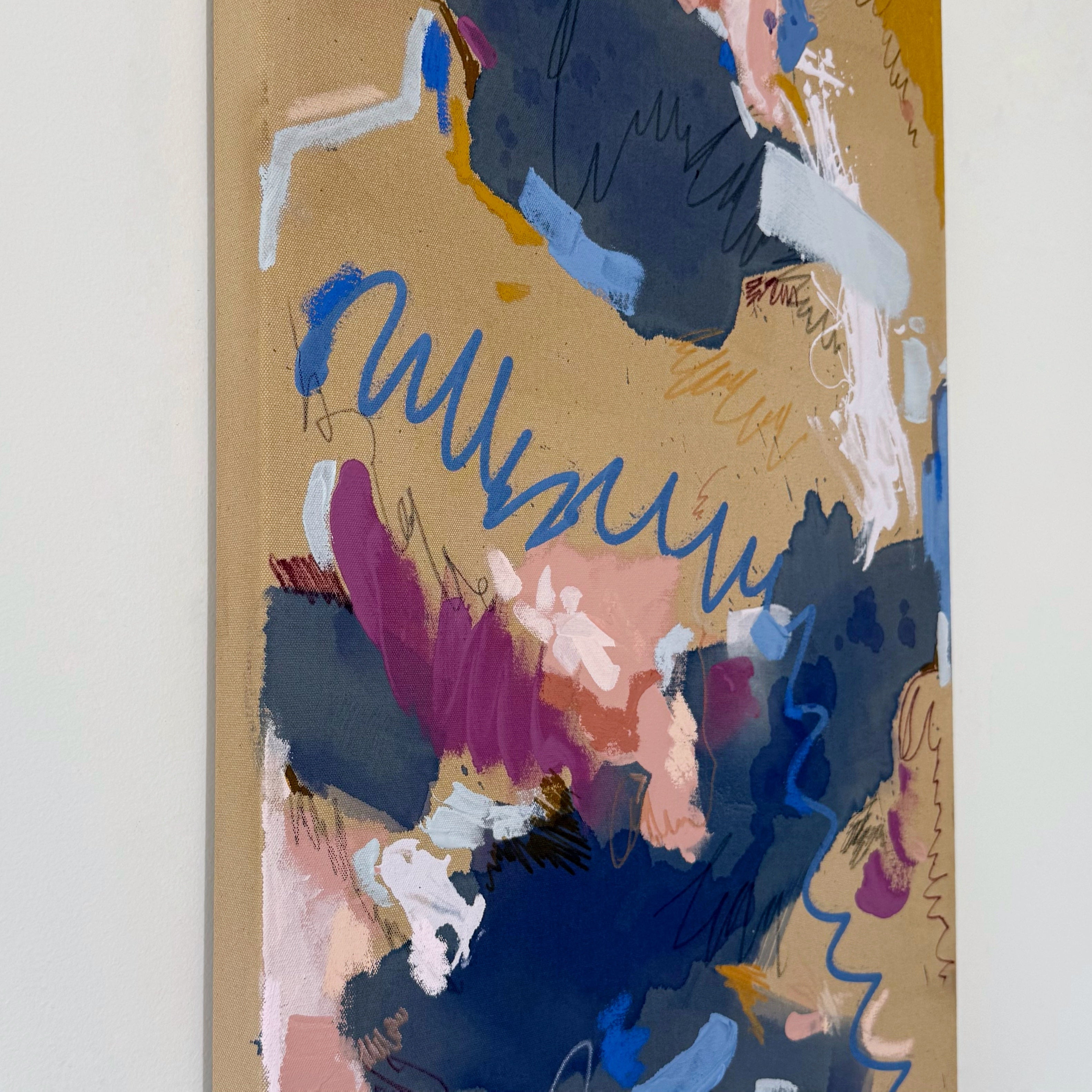 What Has Been 20" x 30" – Acrylic and mixed media abstract painting on canvas