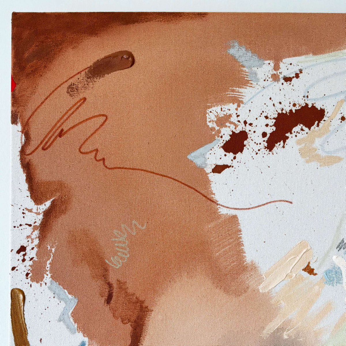 Groundwork – 20" x 30" – Acrylic and mixed media abstract painting on canvas