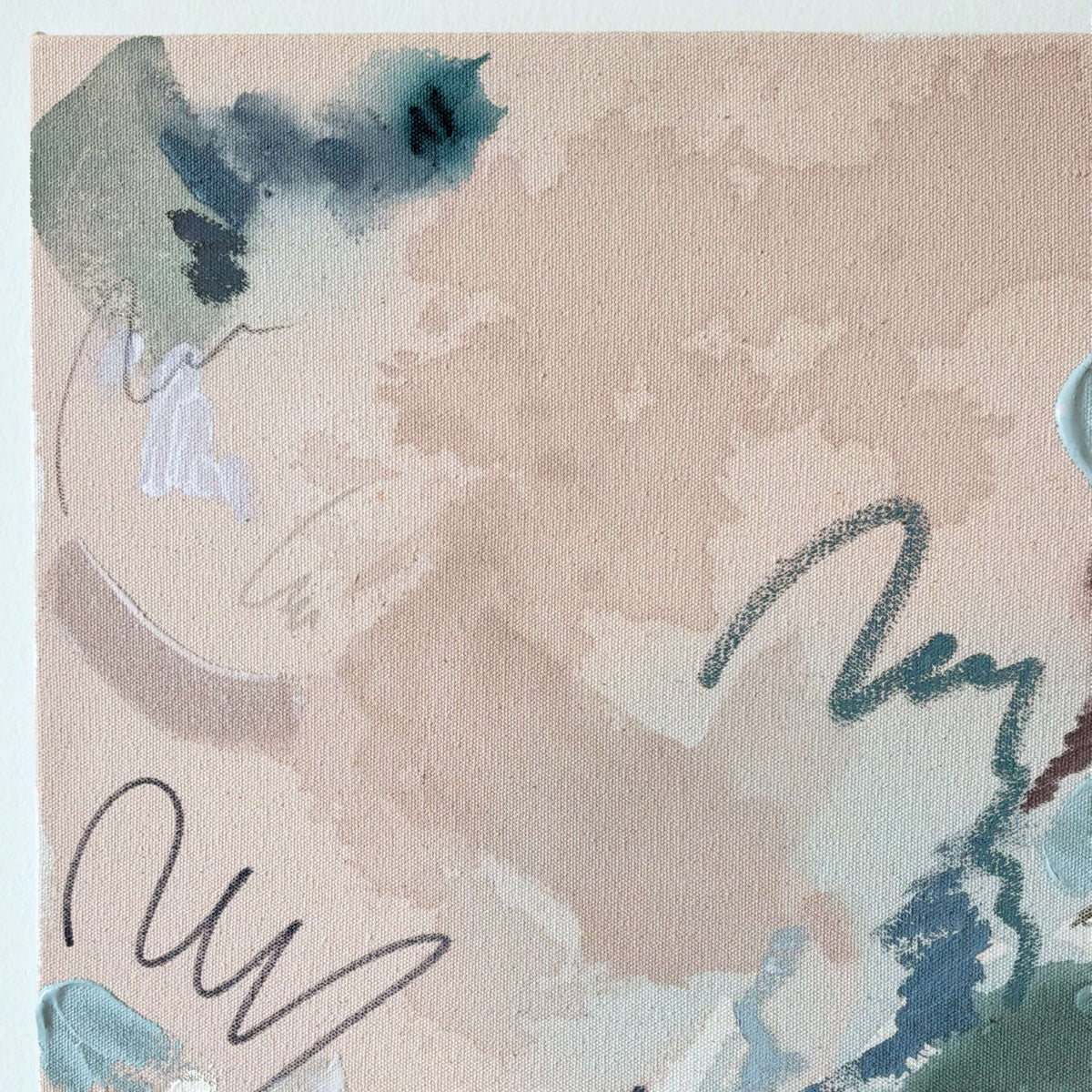 Sage Advice – 16" x 20" – Acrylic and mixed media abstract painting on canvas