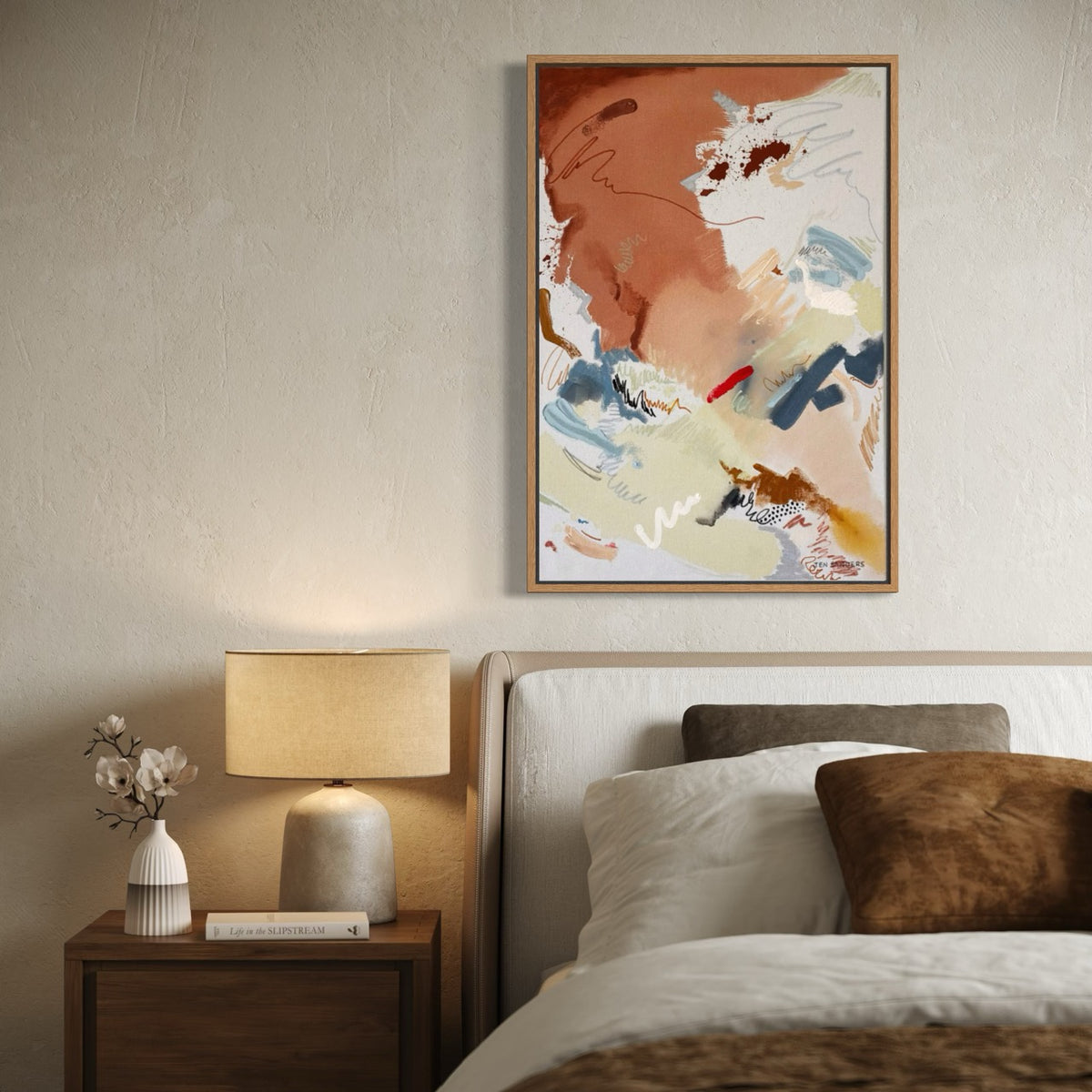 Groundwork – 20" x 30" – Acrylic and mixed media abstract painting on canvas