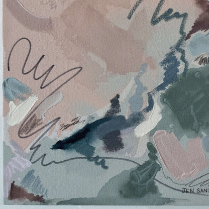 Sage Advice – 16" x 20" – Acrylic and mixed media abstract painting on canvas