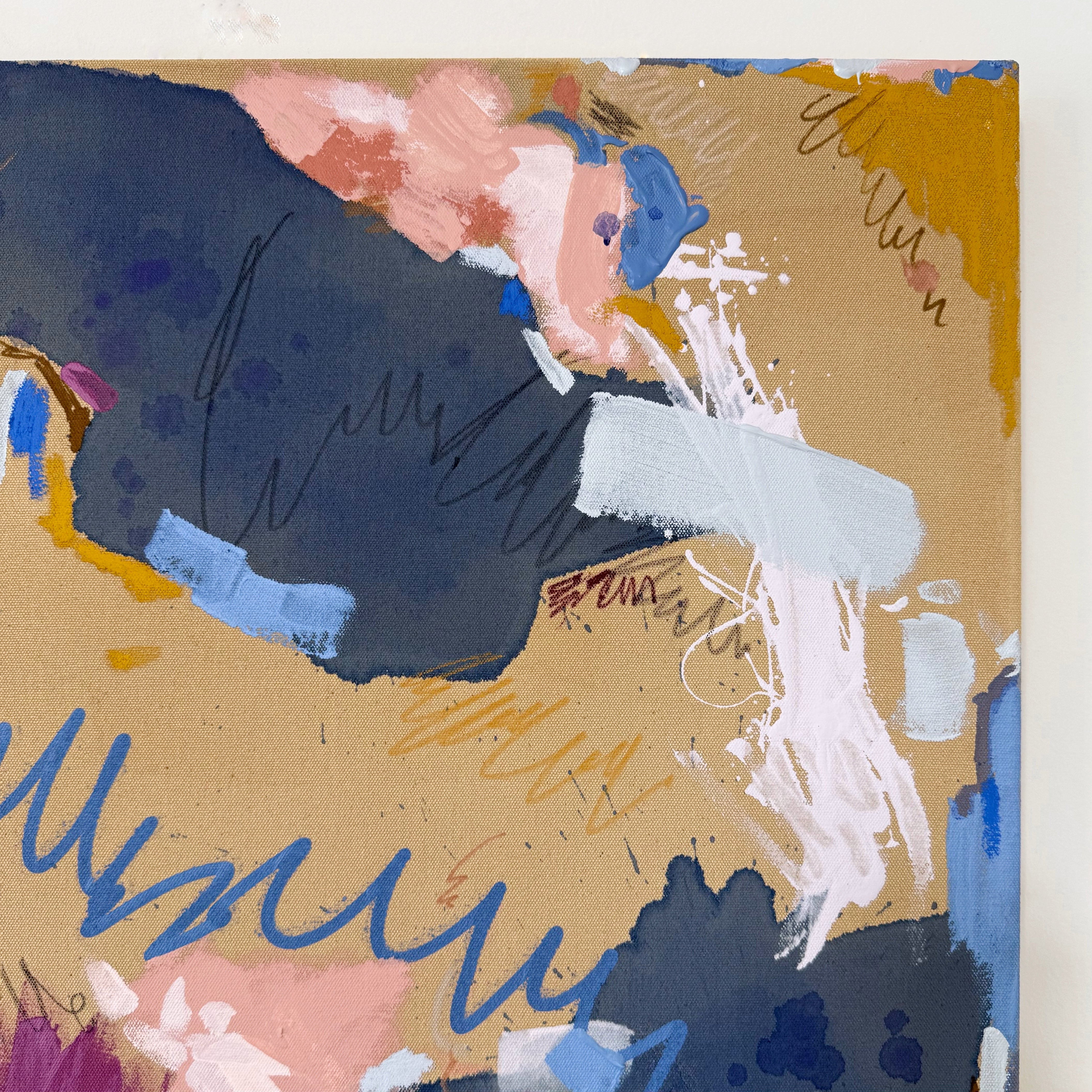 What Has Been 20" x 30" – Acrylic and mixed media abstract painting on canvas