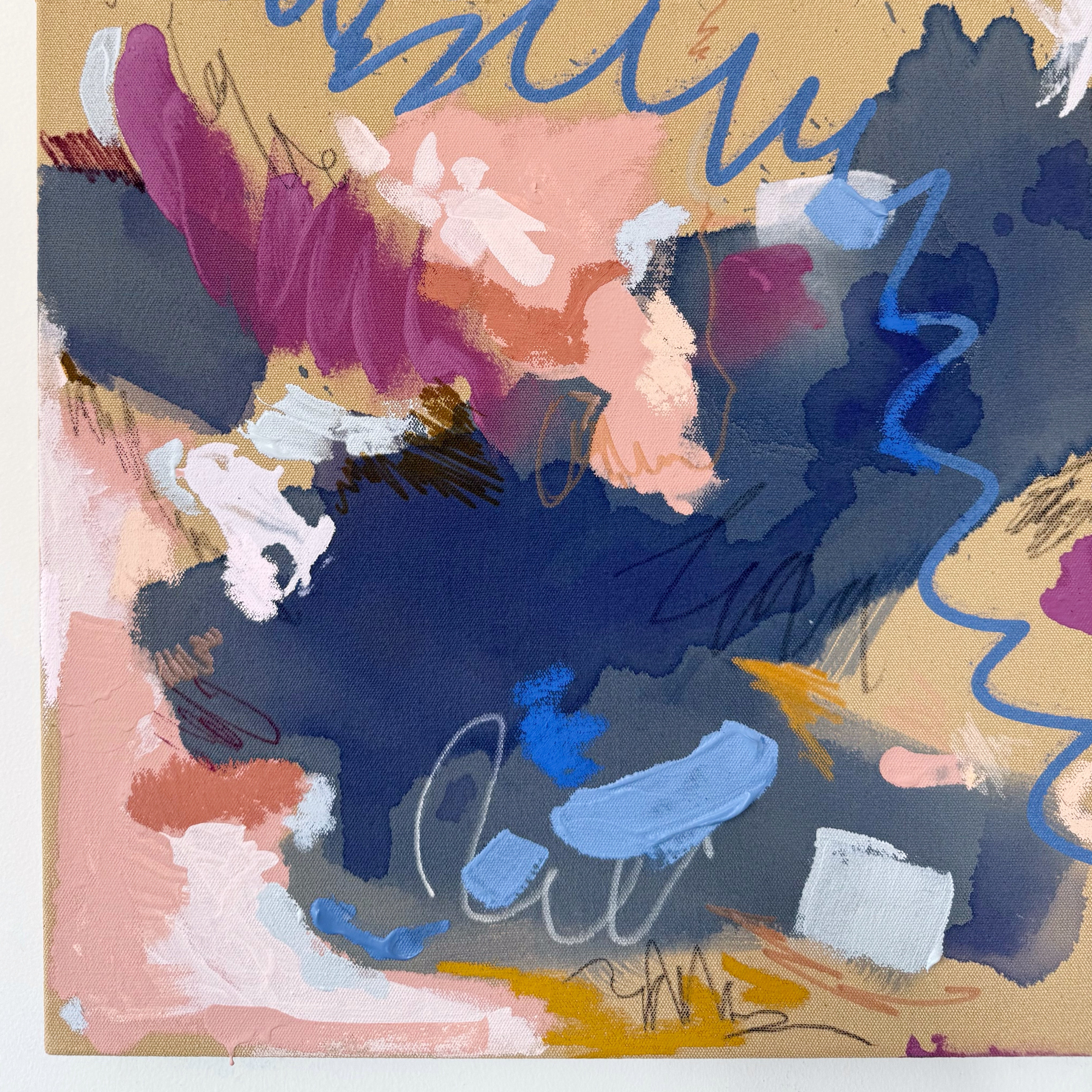 What Has Been 20" x 30" – Acrylic and mixed media abstract painting on canvas