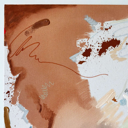 Groundwork – 20" x 30" – Acrylic and mixed media abstract painting on canvas
