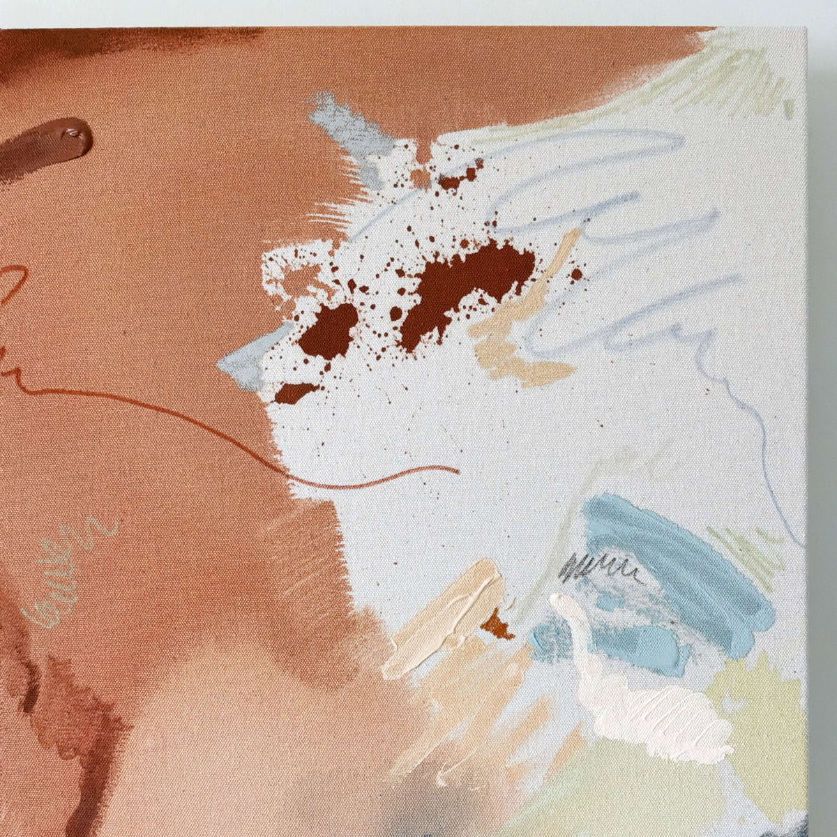 Groundwork – 20" x 30" – Acrylic and mixed media abstract painting on canvas