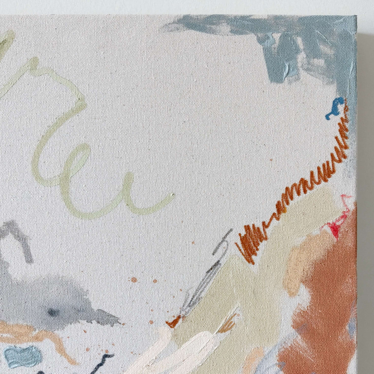 Drifting Off – 16" x 20" – Acrylic and mixed media abstract painting on canvas