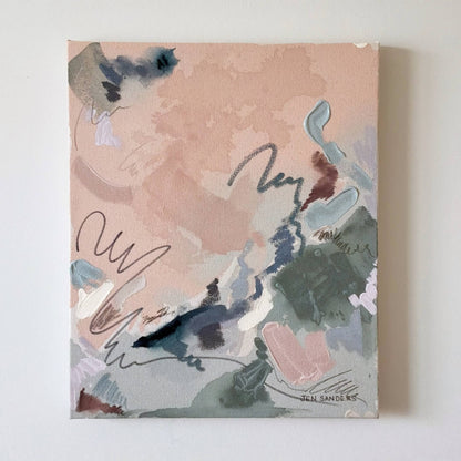 Sage Advice – 16" x 20" – Acrylic and mixed media abstract painting on canvas