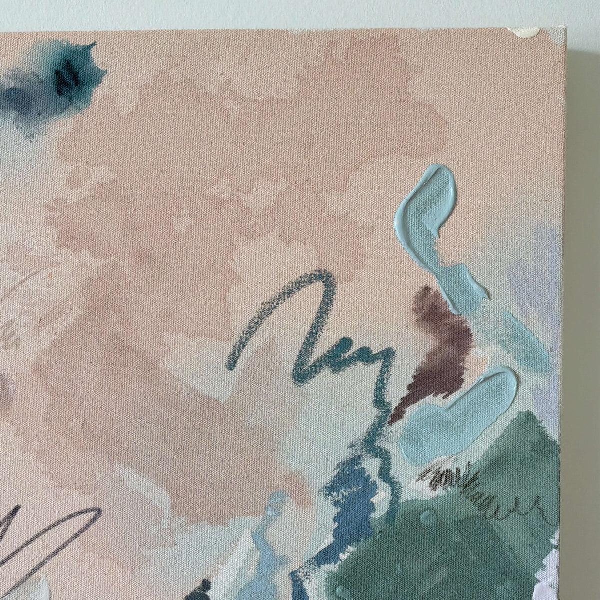 Sage Advice – 16" x 20" – Acrylic and mixed media abstract painting on canvas
