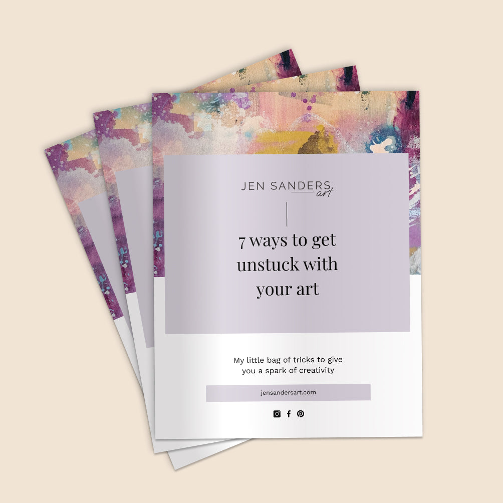 FREEBIE | 7 Ways to Get Unstuck in Your Art Practice – Free Guide!